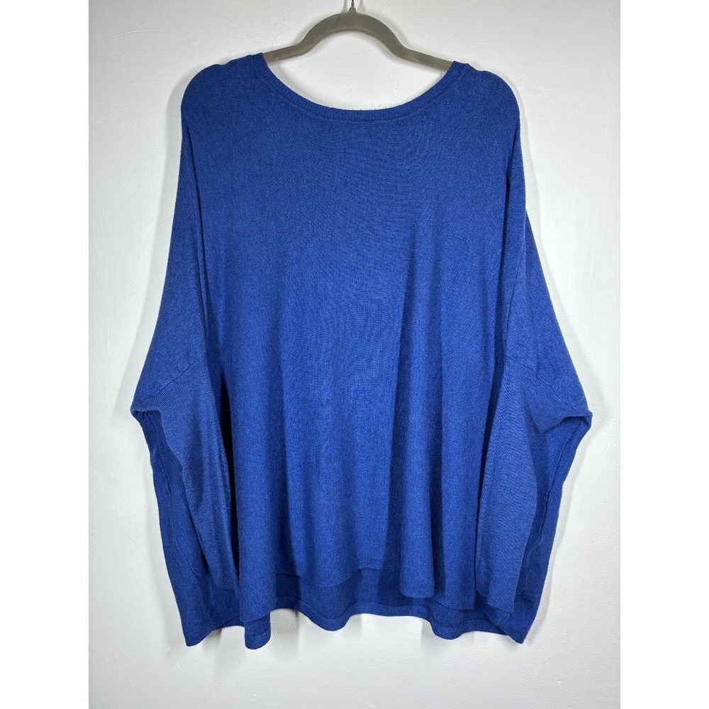 Altar'd State Blue Baggy Oversized Sweater Large XL Soft Stretchy Dolman Sleeves